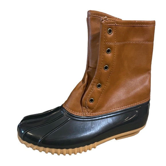 The Original Duck Boot By Sporto Womens Size 7‎ Arianna Tan/Brown - Picture 1 of 9